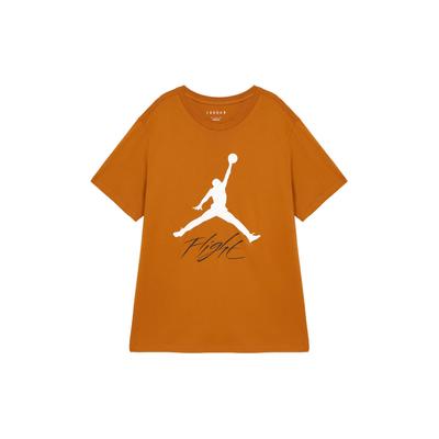 Jumpman Flight Bequemes Weiches Strick Kurzarm T-Shirt Herren Oberteile Bronze Weiß AO0665228