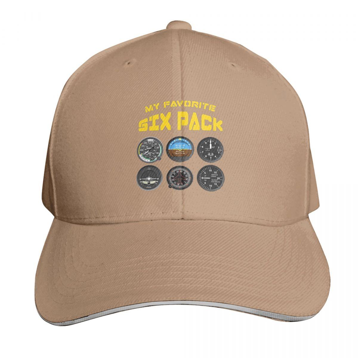 

Pilot Cockpit Airplane Six Pack Flight Intruments Cap Fashion Casual Baseball Caps Adjustable Hat Hip Hop Unisex Baseball Hats One Size