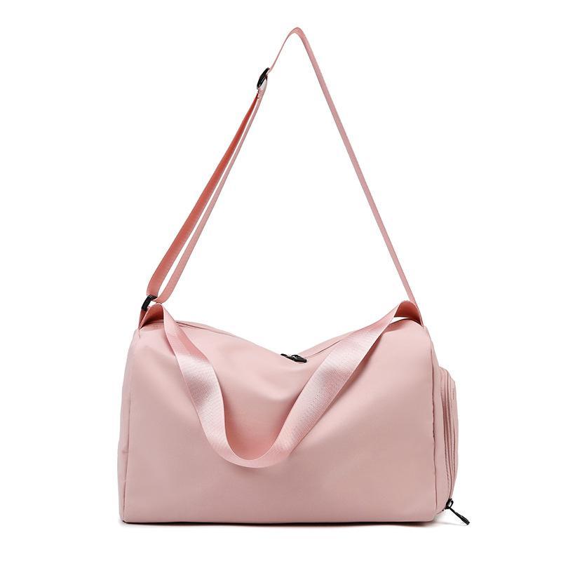 Travel Gym Bag for Women Adjustable Non-Slip Shoulder Strap Dry Wet Separation for Yoga Fitness Outdoor Activities