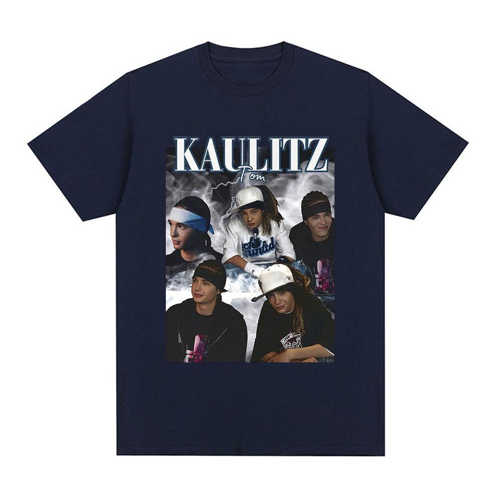 Rock Band Tokio Hotel Tom Kaulitz Graphic T Shirt Men Anime Summer Personality Casual 100% Cotton Short Sleeve T-shirt
