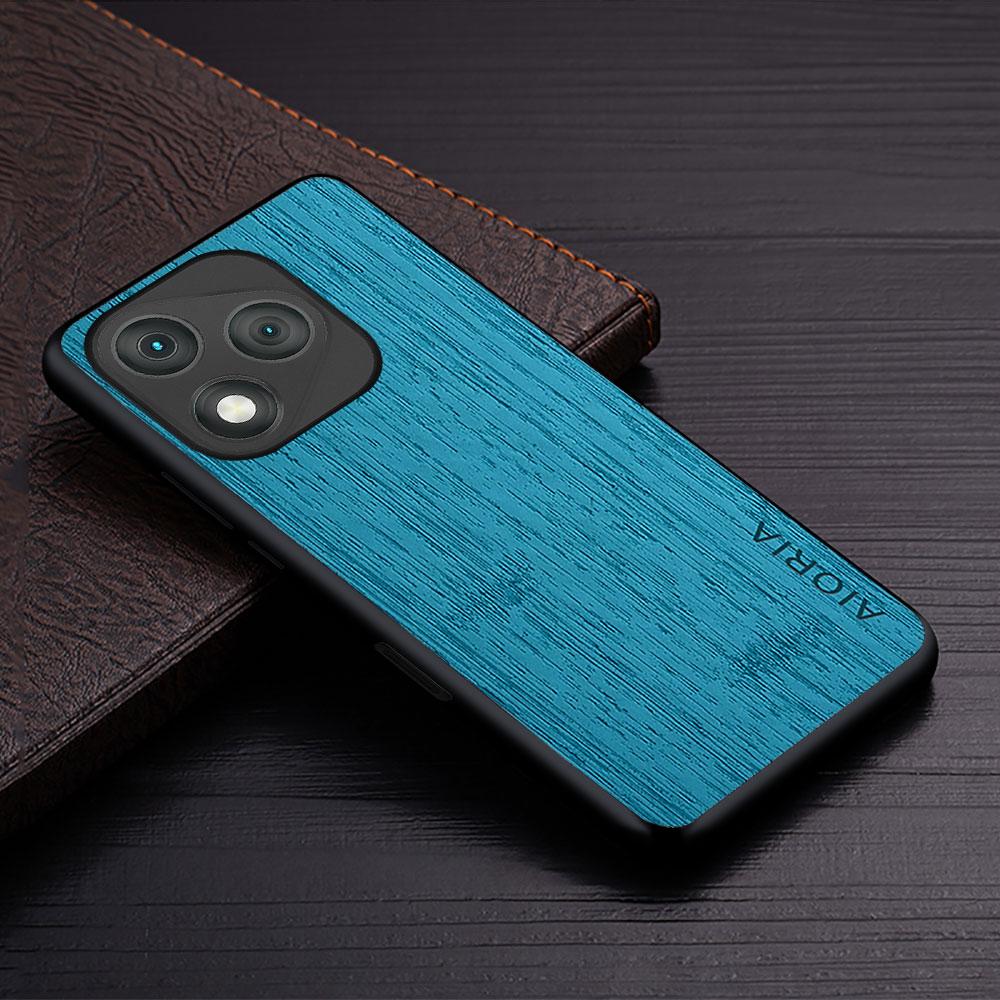 Case for Honor 400 Pro Lite Smart Funda Bamboo Wood Pattern Leather Phone Cover Luxury Coque for Honor 400 Pro Case Capa
