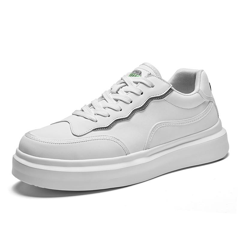 

Модная мужская повседневная обувь 2024 года, кожаные туфли на шнуровке для скейтбординга, мужская удобная обувь для вождения на открытом воздухе, новое поступление, мужские кроссовки 44 белый