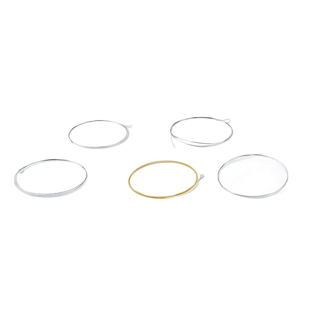 Stainless Steel Material 5 String Banjo Strings Silver+Golden Strings For Banjo Playing