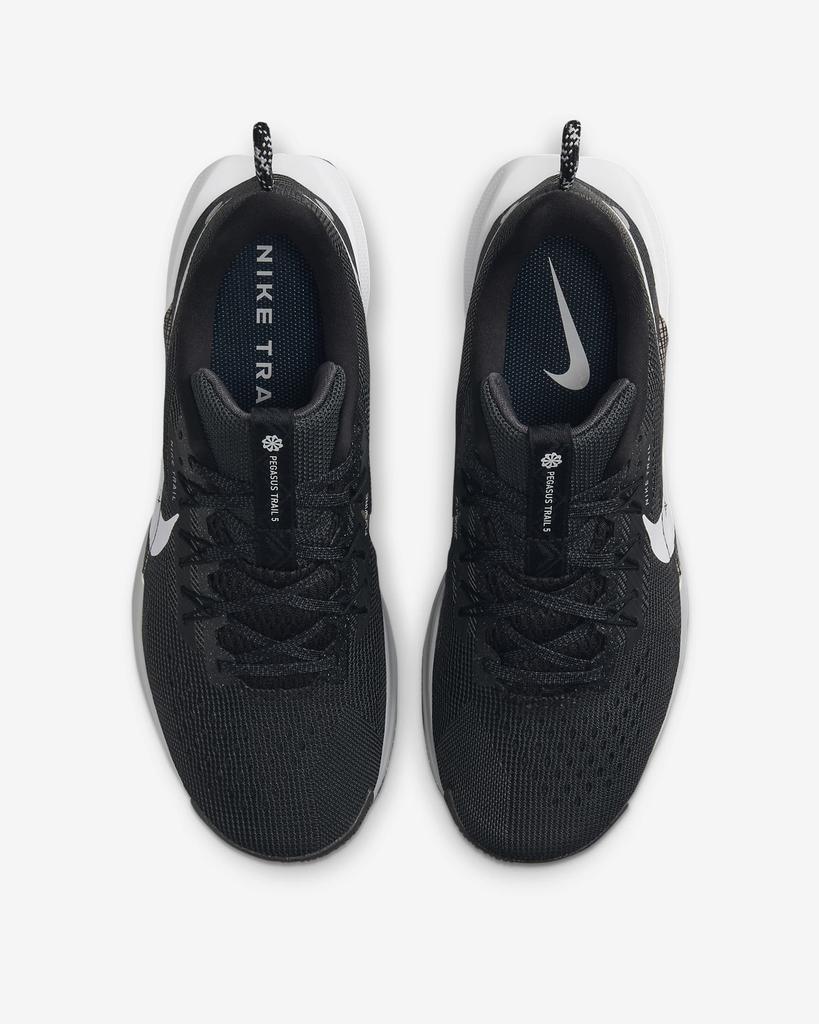 DV3865-001 Nike Pegasus Trail 5 Black Anthracite Wolf Grey White (Women's)