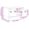 TV Stand Olive Green 68 X 50 X 43.5 Cm Cold Rolled Steel