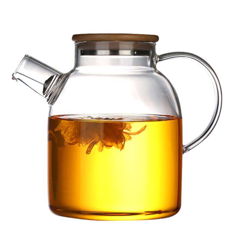 1800ml Glass Cold Water Pitcher with Bamboo Lid