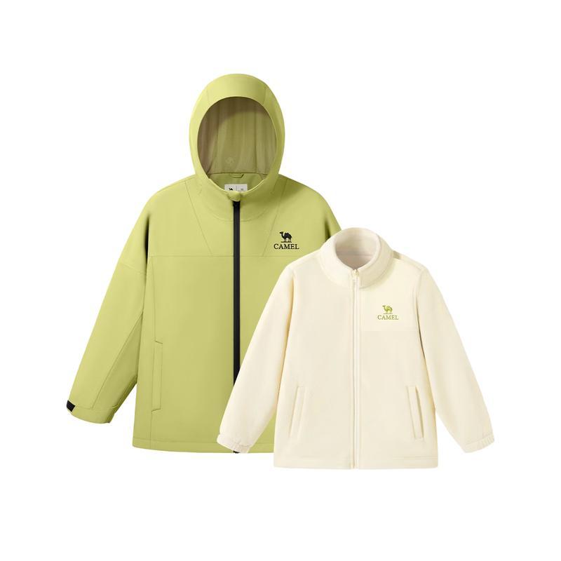 Camel Kids' 3-in-1 Waterproof Windproof Outdoor Jacket