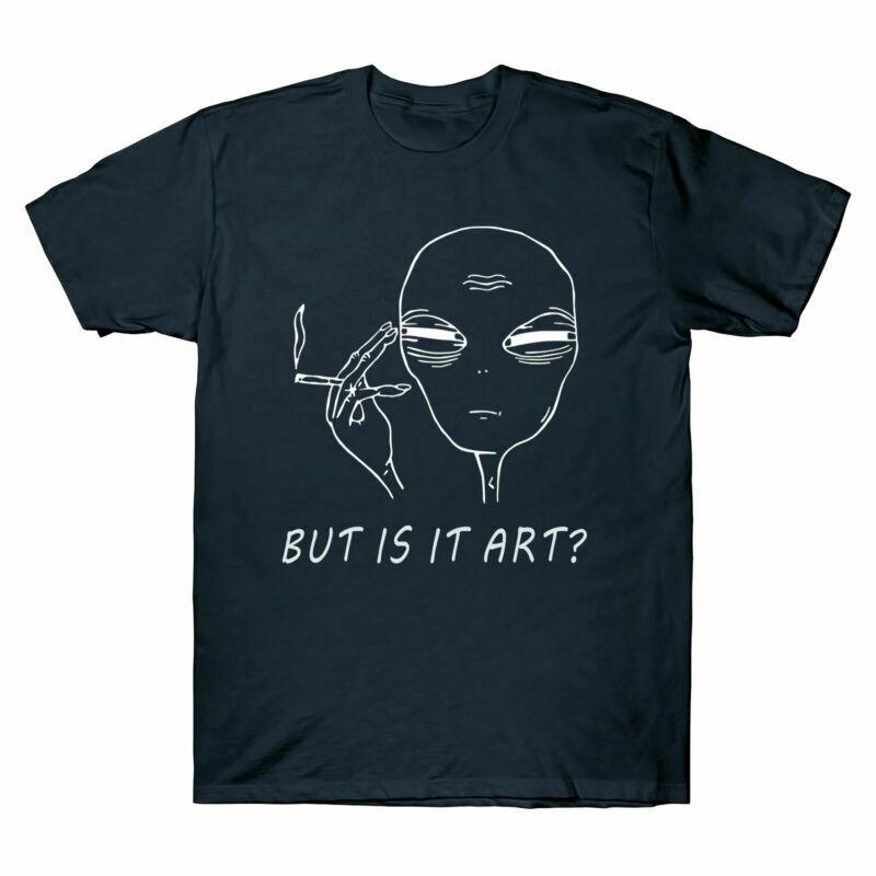 Unisex's Art Sleeve Alien Smoking Short But it Humor ? Sarcasm Tee Funny T-Shirt is