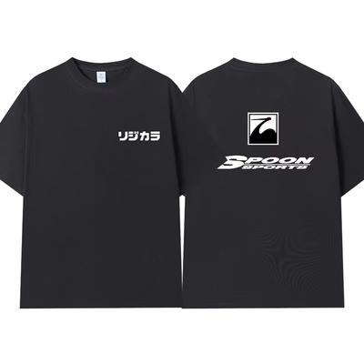 JDM Modified Car Tshirt GK Civic EKFD2 Surrounding Men and Women Couples Cotton Shortsleeved Summer Tshirt Casual Wear