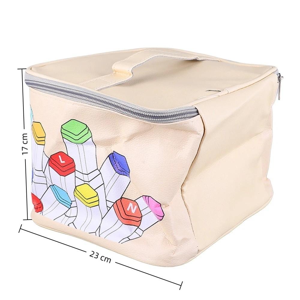 120 Fächer PU-Leder Stifteetui Tragbarer Organizer Farbstift Tasche Kunstbedarf Aufbewahrung
