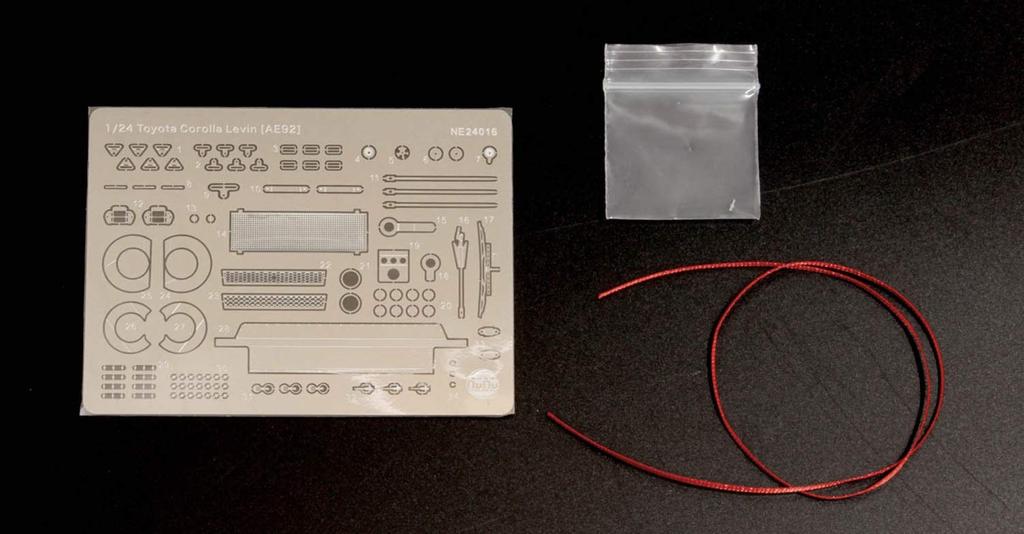 Racing Series Toyota Corolla Levin AE92 1989 Spa 24 Hours Race Detail Up Parts Plastic Model Parts NE24016 PLATZ/NuNu 1/24