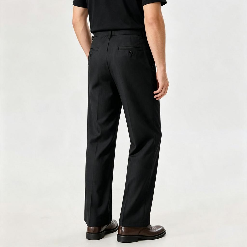 Herren Knitter-Stretch Golf-Anzughose für Business Casual