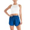 Frauen Tasche Hohe Taille Yoga Shorts Waben Spleißen Lauf Fit Heben
