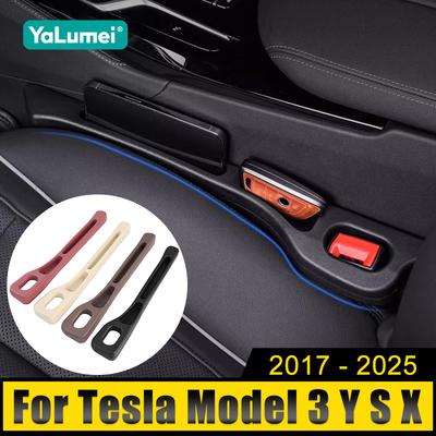 Per Tesla Model 3 Y S X 2017-2019 2020 2021 2022 2023 2024 2025 Striscia Tappo Anti-perdita per Spazio Sedile Auto Slot Organizzatore Spazio Sedile