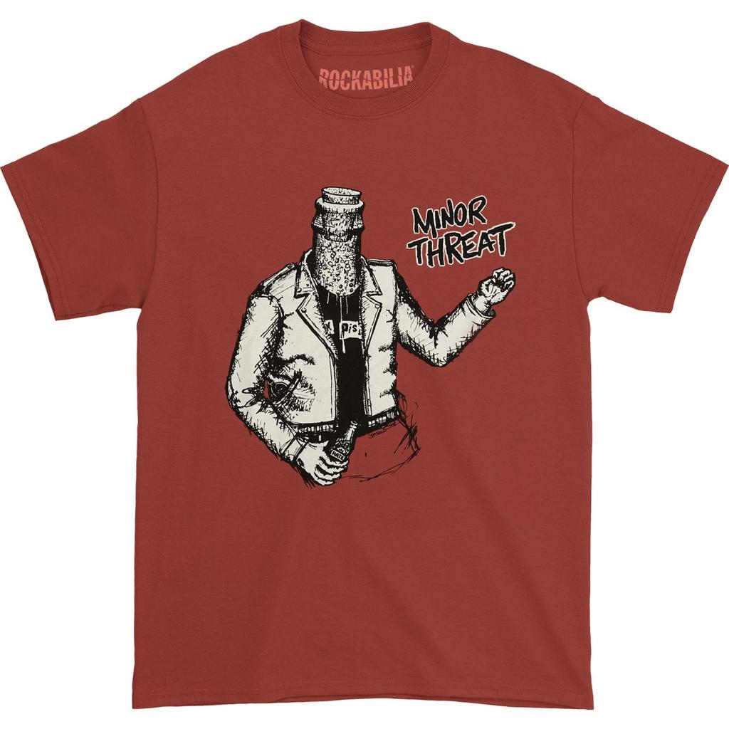 Heren Minor Threat Bottled Violence T-shirt Medium Terracotta