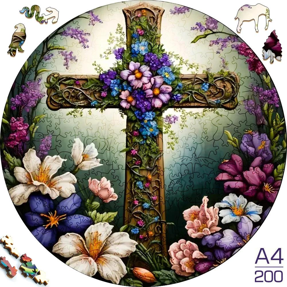 Non-Toxic Moon A3/A4/A5 Size Wood Jigsaw Puzzle With For Adults Children Not Common Shape A Gifts For Parent-Child Games And Family Fu