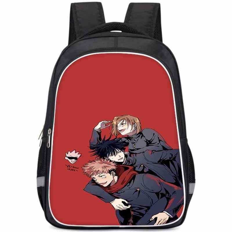 Spacious Jujutsu Kaisen Backpack For Kids With Lightweight Oxford Fabric