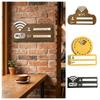 Rustic WiFi Password Sign Erasable Board Minimalism Wireless Network Indicator Durable with Pen Password Board Airbnb Decor