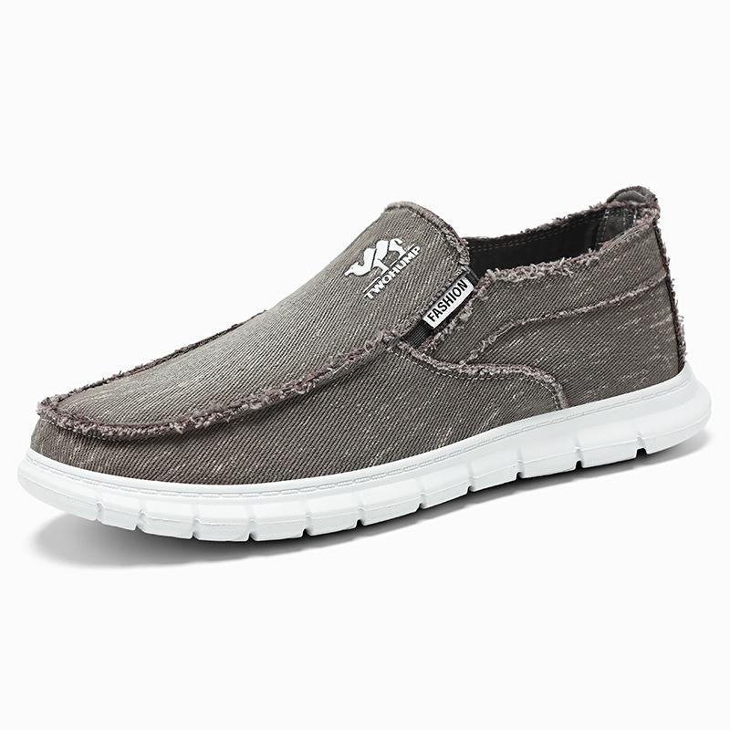 Shoes Men's Casual Shoes Men's Shoes Men's Shoes One Pedal Canvas Shoes Breathable Single Shoes Soft Sole Dad Shoes