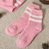 Monfoot Women S Striped Sleep SockS Pink