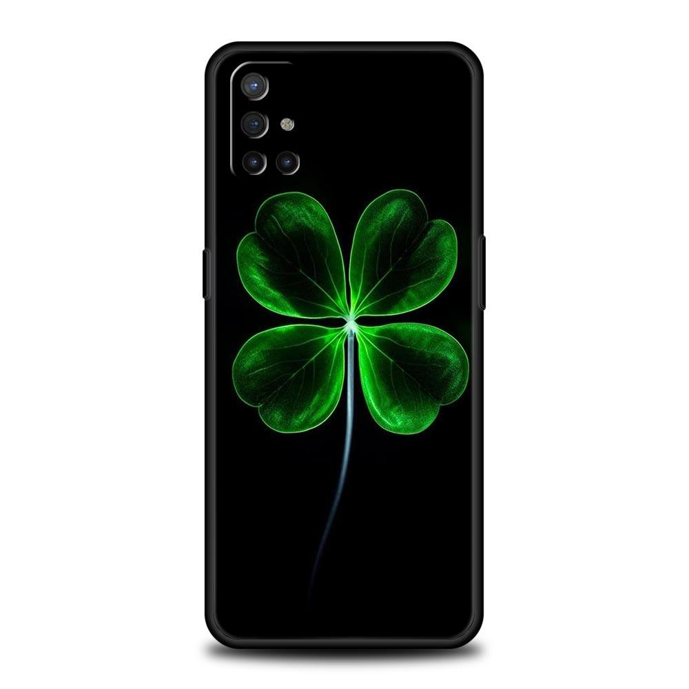 Phone Case For OnePlus 12 11 10 9 Pro 9T 12R 10R 9R 9RT 10T 8T 8 7 6T 7T Nord 2T CE 2 5G N200 N10 N100 Cover lucky grass