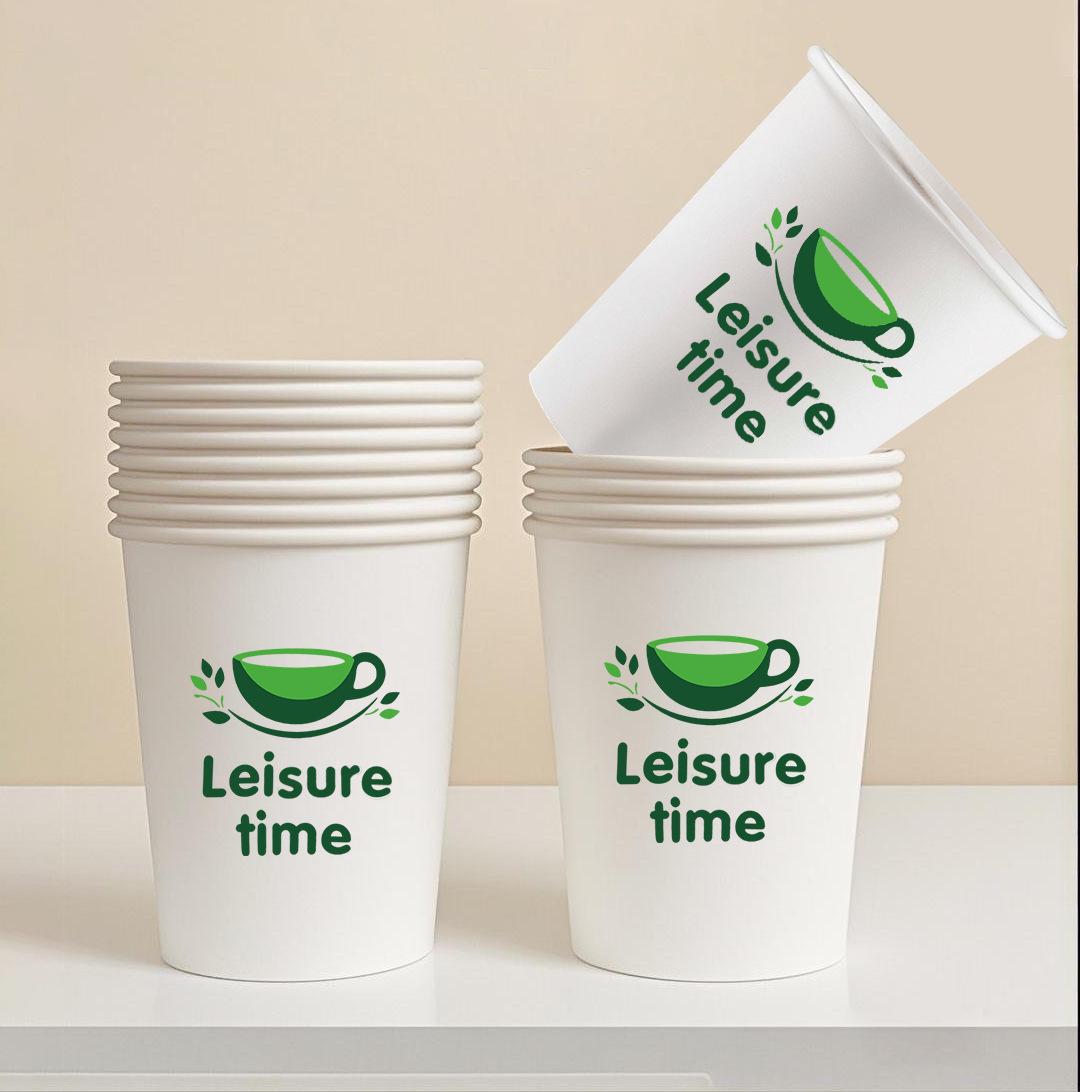 Thickened Festive Paper Cups - Food Grade, Heat Insulated for Hot/Cold Drinks