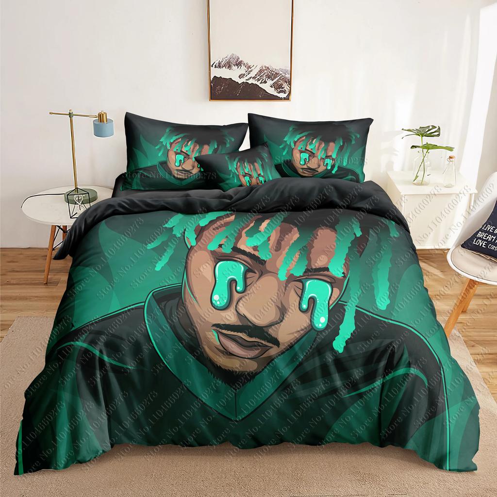 Juice Wrld 3D Bedding Sets print  duvet cover Adults/ children bed comforter  birthday gift dropshipping