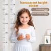 Naklejka do pomiaru wzrostu dla dzieci, 2 metry długości, wodoodporna, zdejmowalna, nieuszkadzająca, przezroczysta, na wysokie ściany wykonane na zamówienie