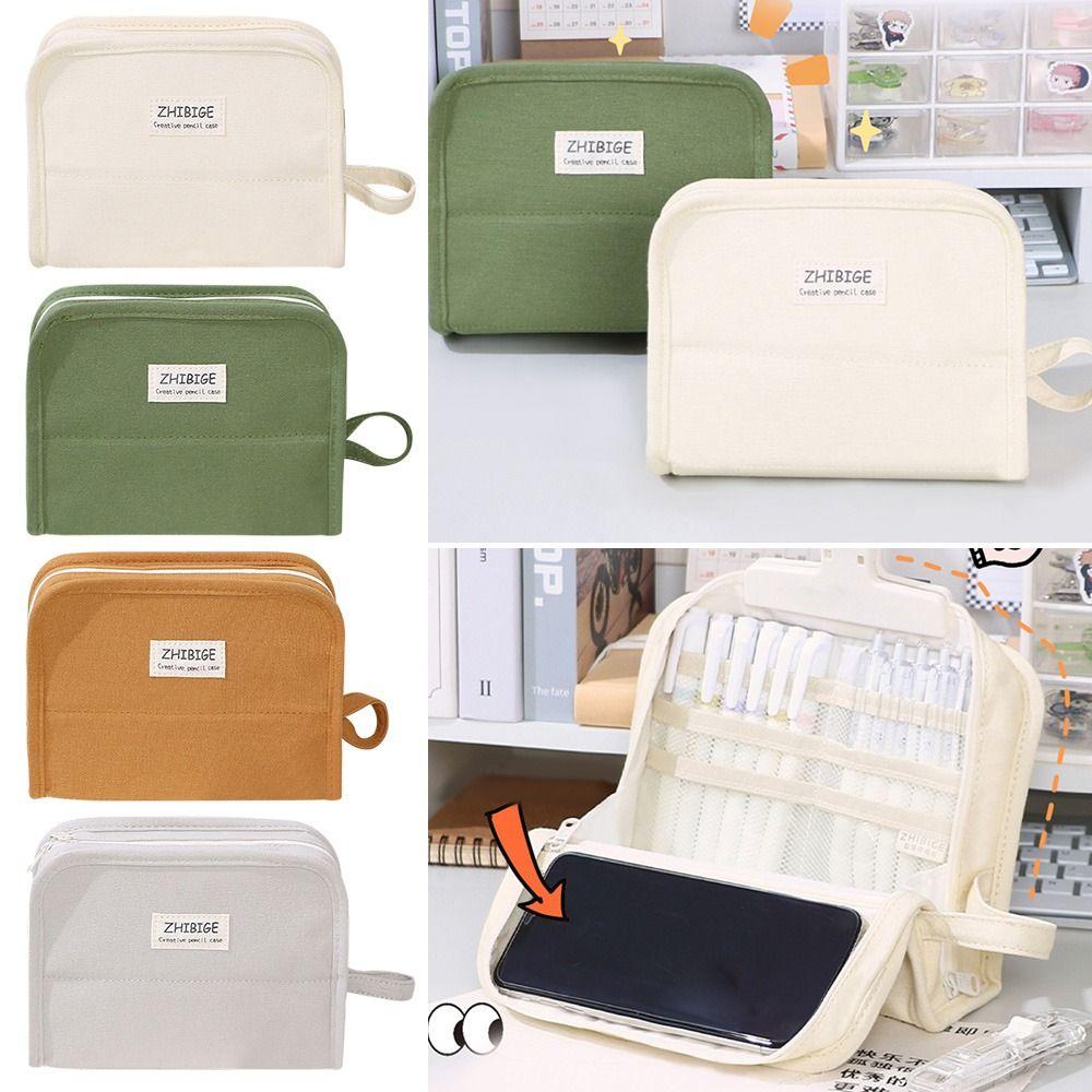 

Высококачественная многослойная креативная сумка для хранения студенческих принадлежностей, сумка для канцелярских принадлежностей, сумка-карандаш