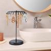 Iron Jewelry Rack, Rotating Necklace Display Rack, Jewelry Storage Rack, Suitable for Earrings, Bracelets, Etc B