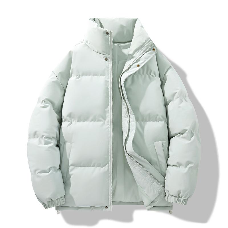 New Winter Stand-up Neck Cotton Clothes Men's Thickened Warm Couple Casual Bread Clothes Loose Trendy Brand Versatile Cotton-padded Jacket