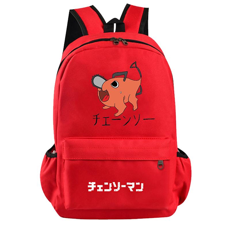 Anime Chainsaw Man Rucksack für Jungen Mädchen Hildren Zurück zur Schule Schultasche Student Kawaii Rucksack Luffy Nami Lysop Leichte Taschen