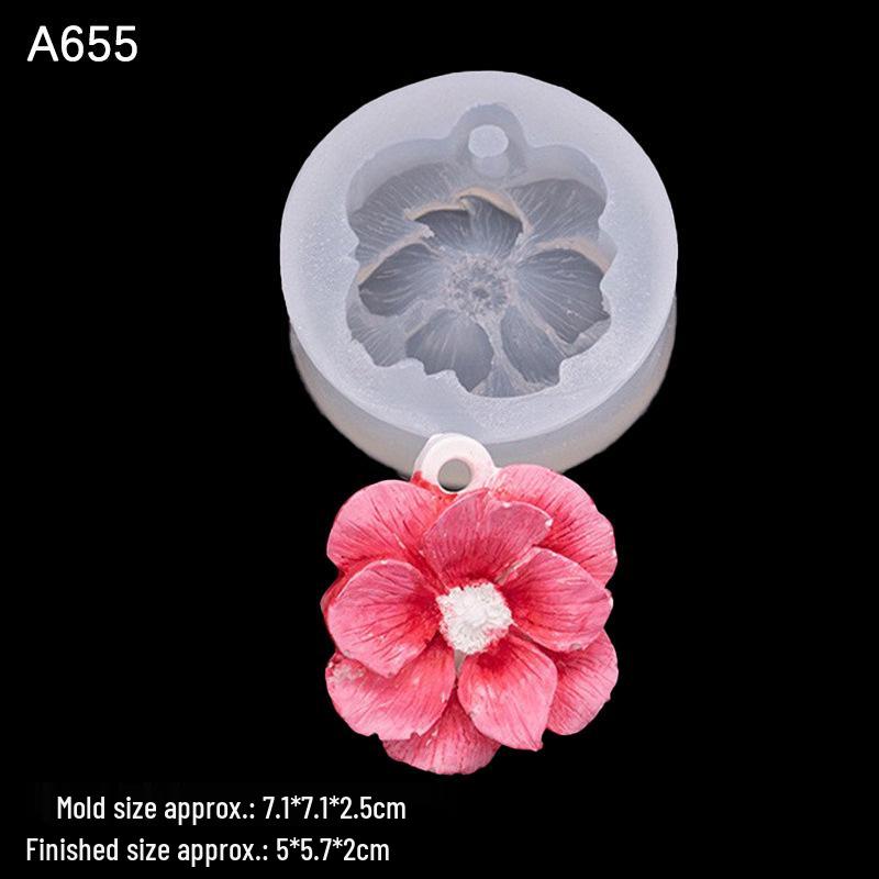 Sakura Anemone Silicone Mold for Epoxy, Plaster, Candle, and Soap Crafting