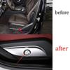 For Mercedes-Benz GLC 2016- Silver ABS Seat Button Handle Cover Trim 2PCS