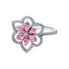 New 925 Silver Three-Leaf Clover Alphabet Heart Flower Women's Ring Suitable for Wedding Party Fashion DIY Gift