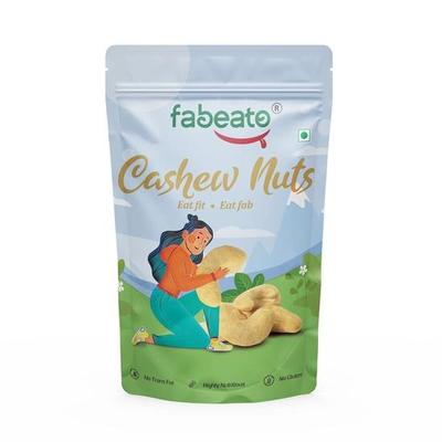 Fabeato 100% Caju Natural: Amêndoas de castanha de caju crocantes e cruas (200g) | Proteína vegetal sem glúten