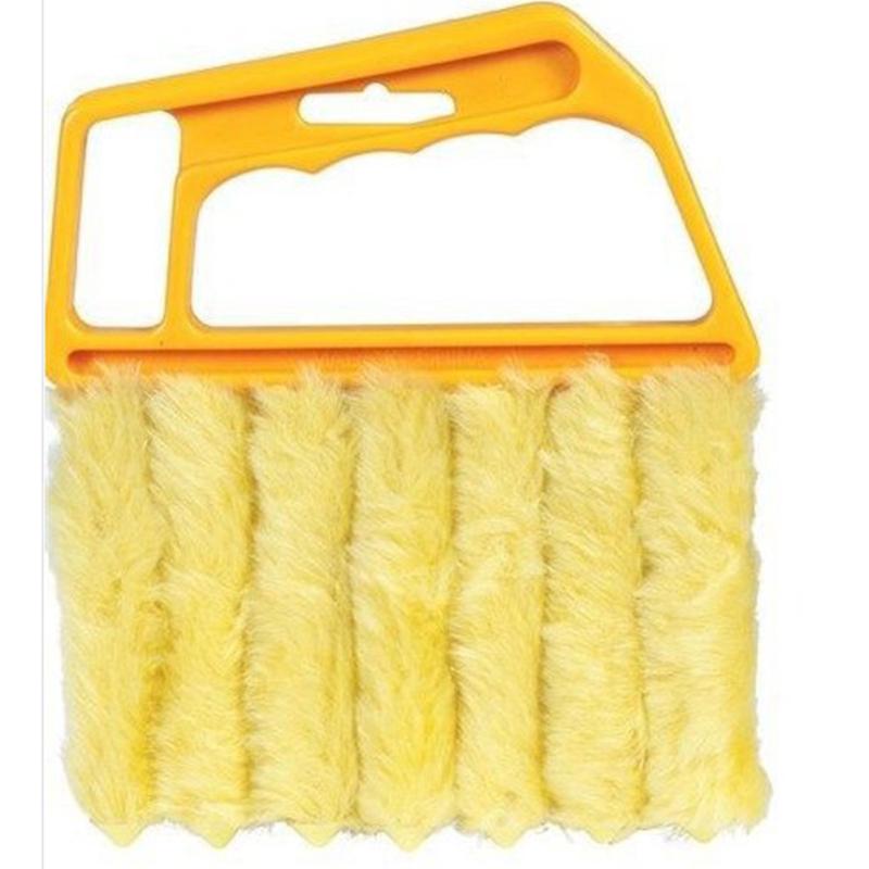 

Microfibre Venetian Blind Brush Window Air Conditioner Duster Dirt Clean Cleaner жовтий