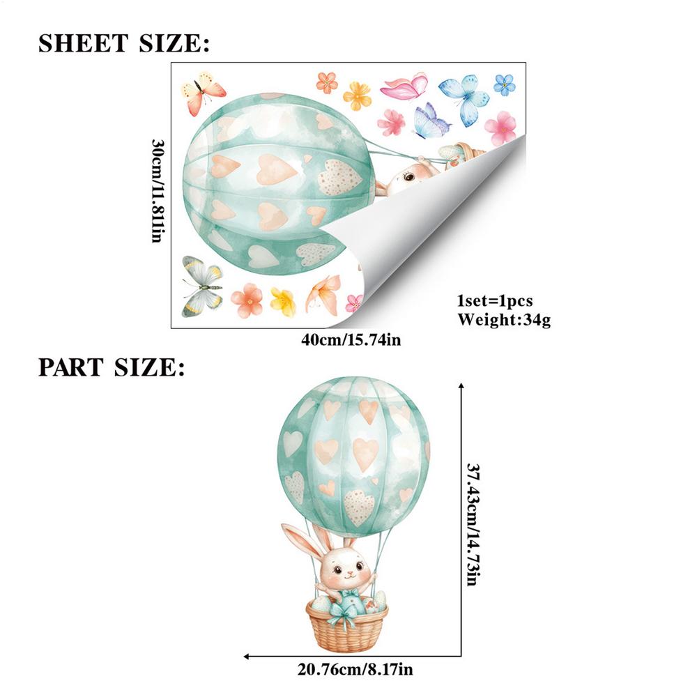 

Easter Window Clings Static Cute Reusable Decal Easter Bunny Window Clings For Home Office Glass Restaurant Door Holidays