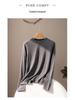 2025 Autumn Women's 80-Count Fine-Spun 100% Cashmere Crew Neck Knit Long Sleeve Base Layer