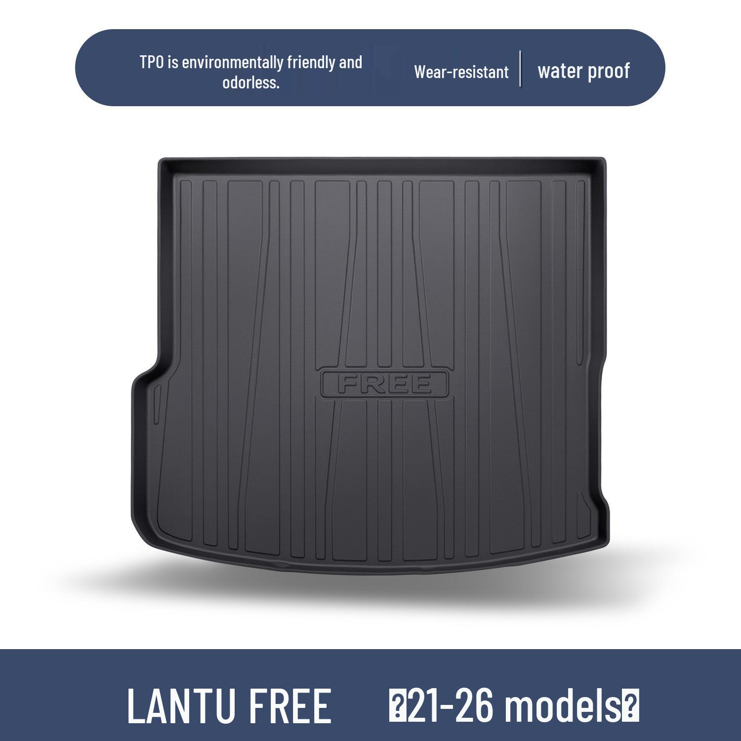 Lantu FREE Trunk Mat: Car Interior Accessory for TPE Rear Trunk Decoration 100*90