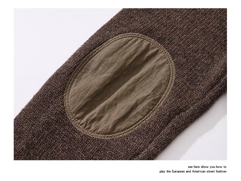 Pánský retro silný rolák - Podzimní/zimní ležérní úplet