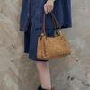 Cross-border First-layer Matte Cowhide Woven Parachute Bag Autumn and Winter Portable Bucket Bag Versatile Shoulder Messenger Women's Bag