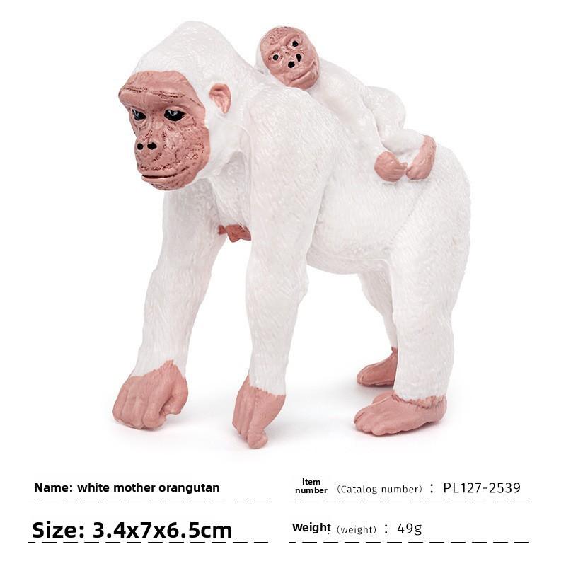 Realistic Gorilla Nature Scene Pvc Statue For Kids Educational Play