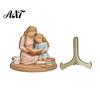 Premium Material Decorative Art Wooden Reading Desktop Ornaments for Home Office Decor, Minimalist Figurine, Wear-resistant Crafts Creative
