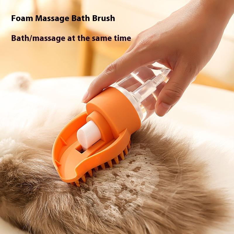 Spazzola per Bagno Animale Domestico Multifunzionale Silicone Strofinare Facile da Pulire Animali Gatti Cani Bagno Spazzola da Bagno Spazzola Massaggiante Forniture per Animali Domestici
