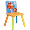 GINGER HOME Table Enfant et 2 Chaises en Bois – Thème Animaux Marins – Pour Dessin, Jeu, Apprentissage – Dès 3 Ans