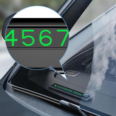 Scheda di parcheggio temporaneo per auto Automobile Segnale luminoso digitale Parcheggio temporaneo universale per telefono N U1H9