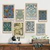 Canvas Painting Wall Art Pictures Abstract William Morris Flower Leaf Bird Vintage Posters and Prints for Living Room Home Decor