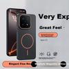 NEYAA Iqoo15 Phone Case Full Coverage Shockproof Matte Magnetic Ultra-Thin Anti-Fingerprint Simple Premium Unisex Graphite Black