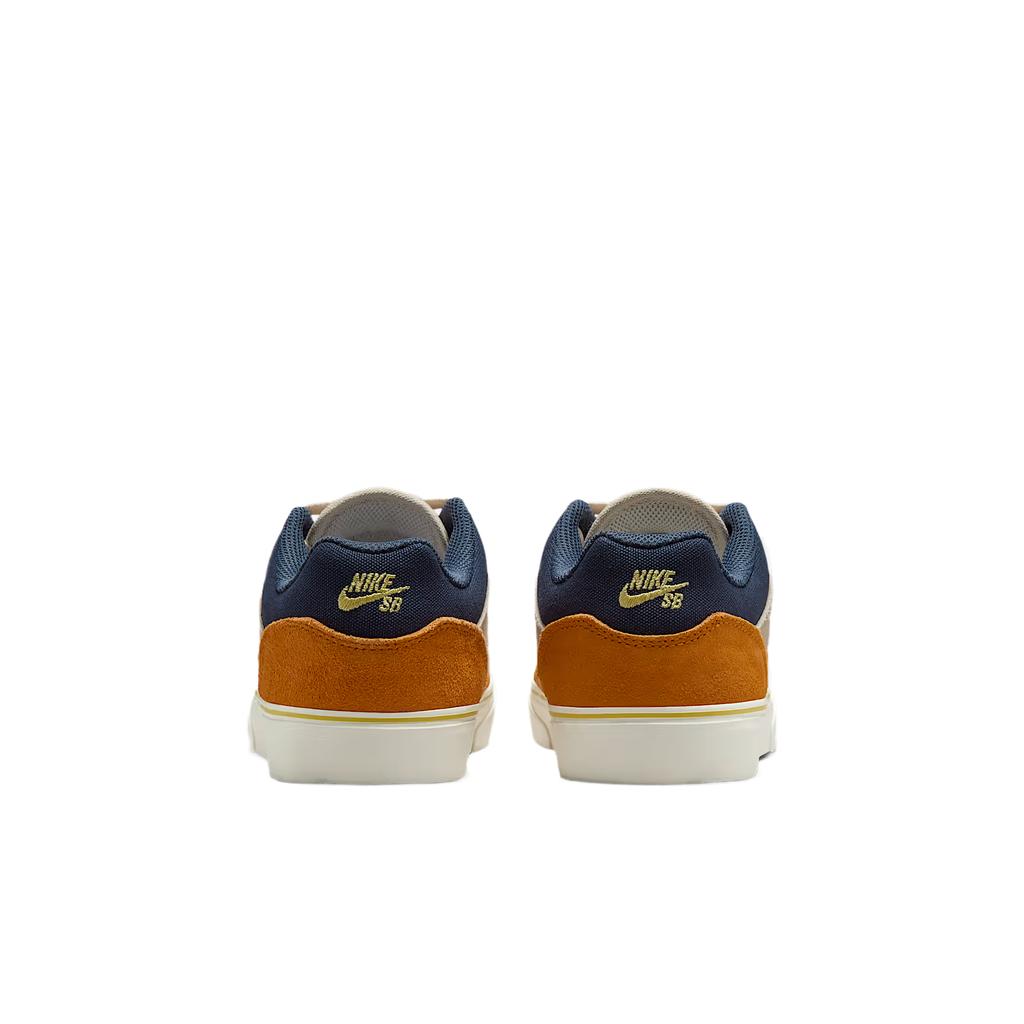 Nike Canvas SB Malor Comfortable Versatile Fashion Trendy Low-Top Kids Skate Shoes Kids Sneaker Light-Brown Royal-Blue White HF1205-100